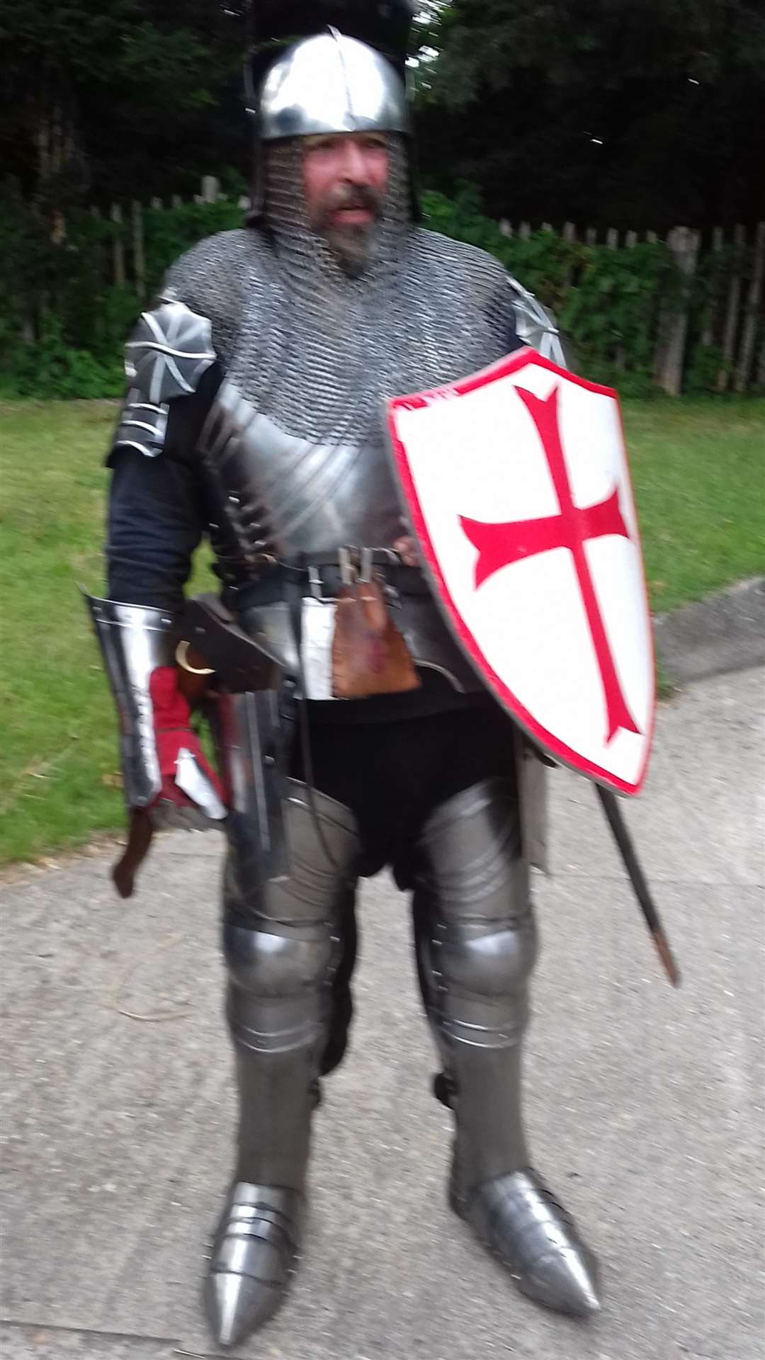 Mark Hubbard is St Michael and All Angels' knight in shining armour