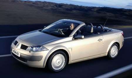 The Renault Megane cabriolet - old in years but tight in price