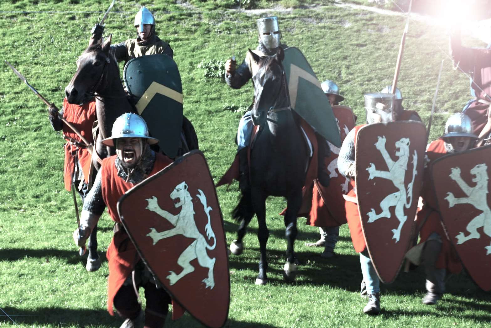 The charge: Siege event at Rochester Castle
