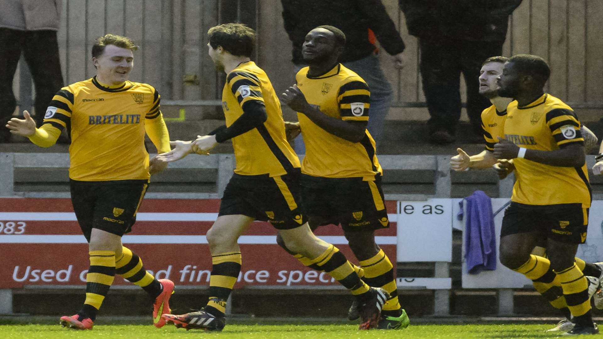 Alex Flisher celebrates the opening goal at Princes Park Picture: Andy Payton