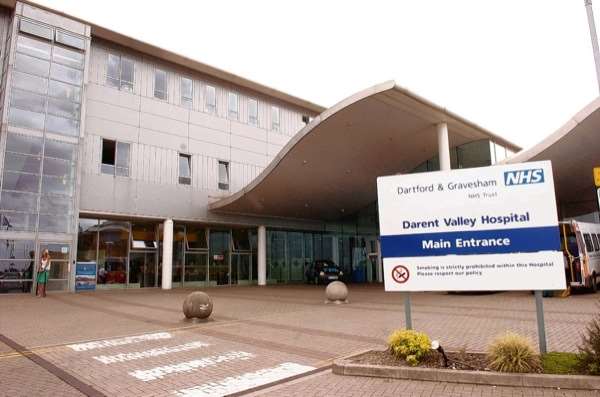 Police were called out to Darent Valley Hospital