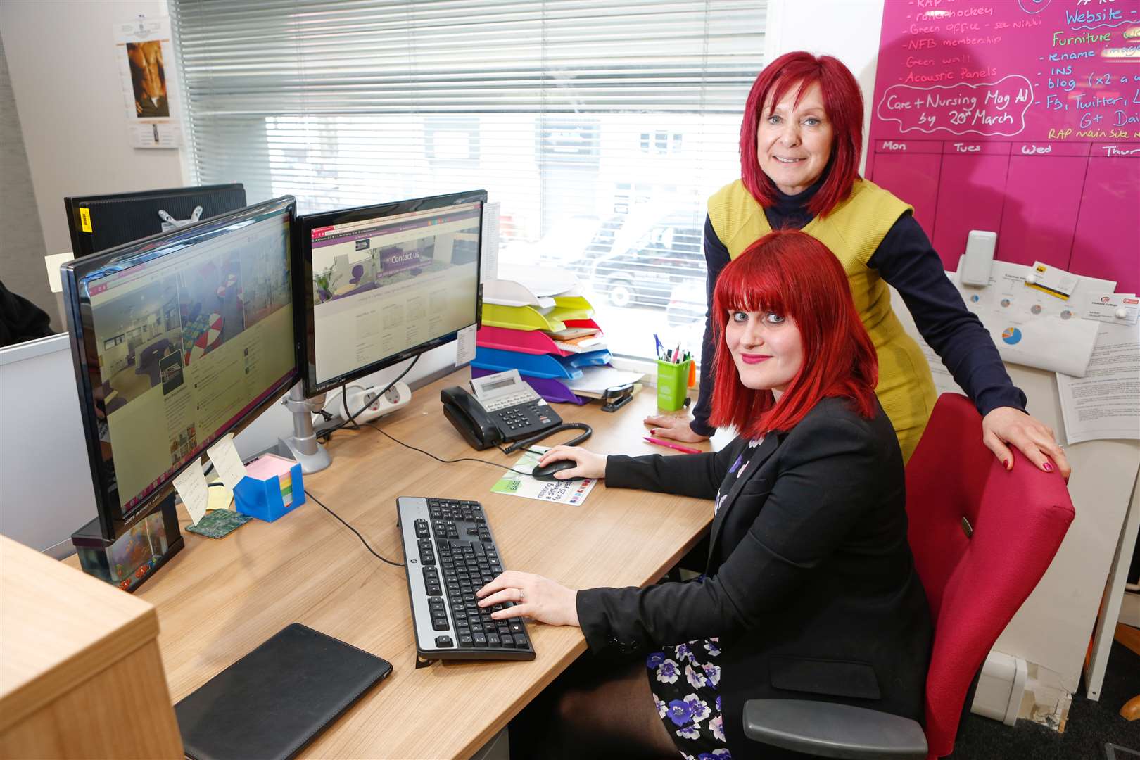 RAP Interiors marketing and social media manager Emily Lamb and director Julie Anderson, above