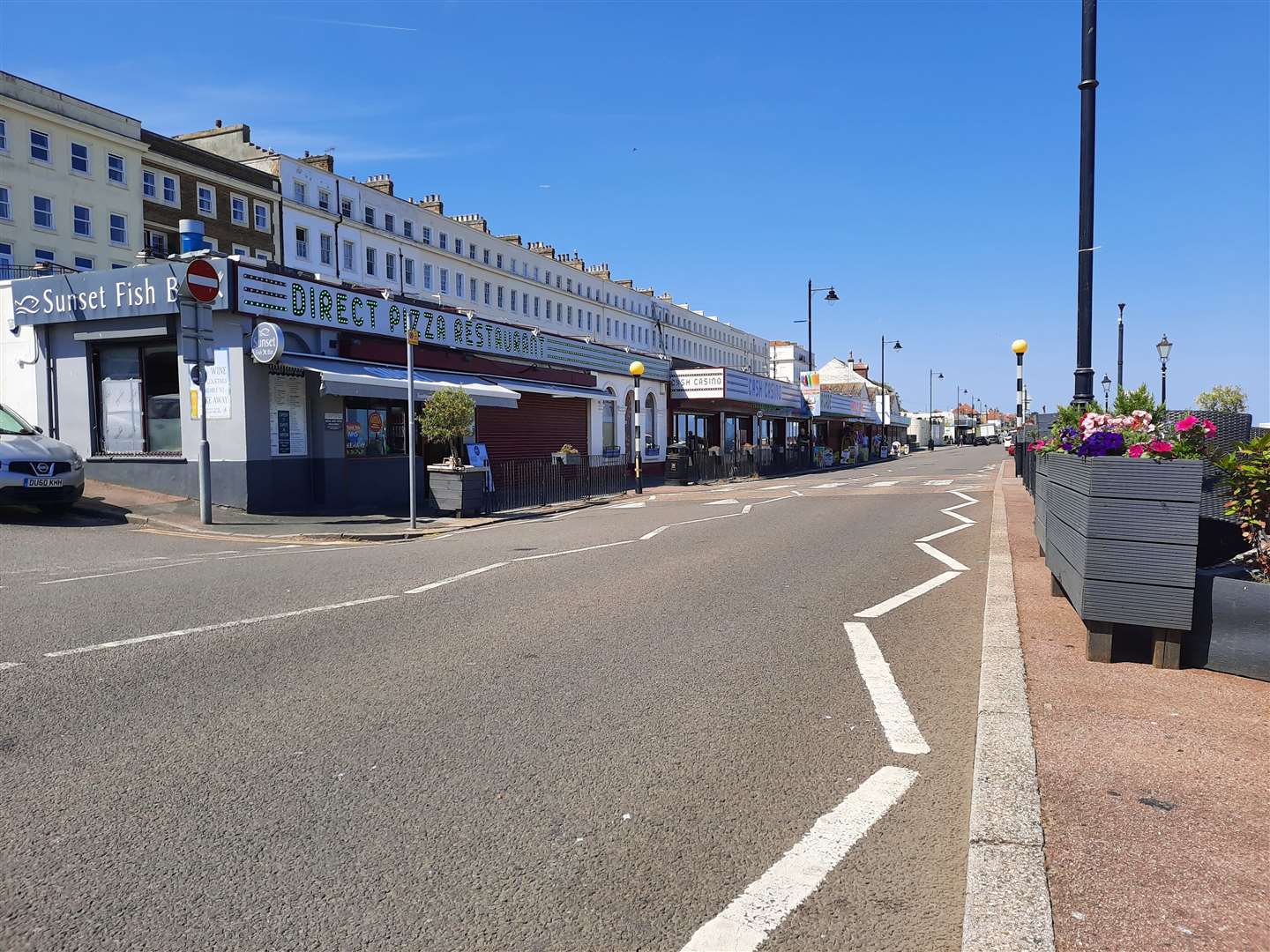 The incidents all happened in Central Parade, Herne Bay