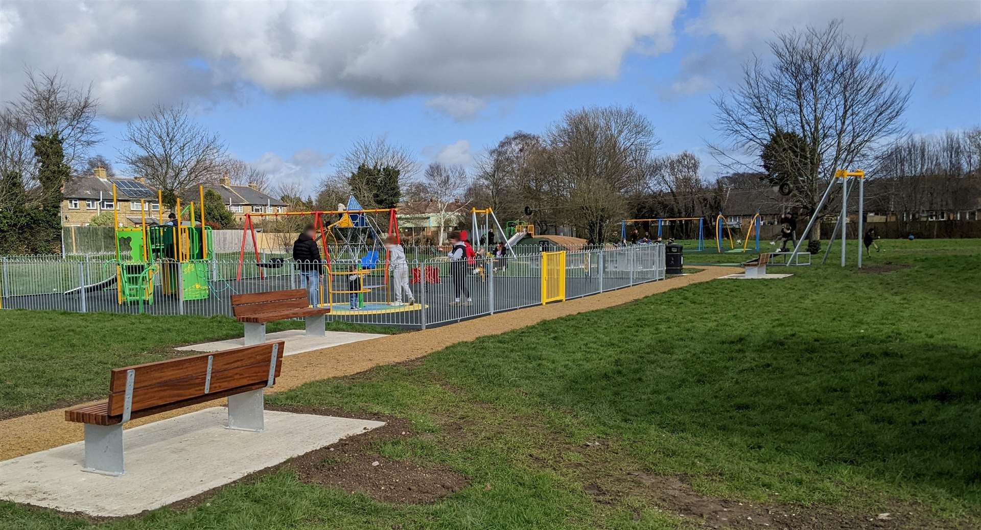 The new park in Hunter Avenue is now open. Picture: ABC