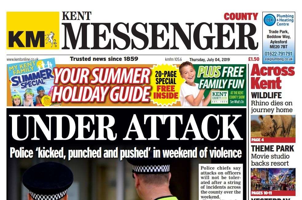 Kent-wide stories run throughout the publication