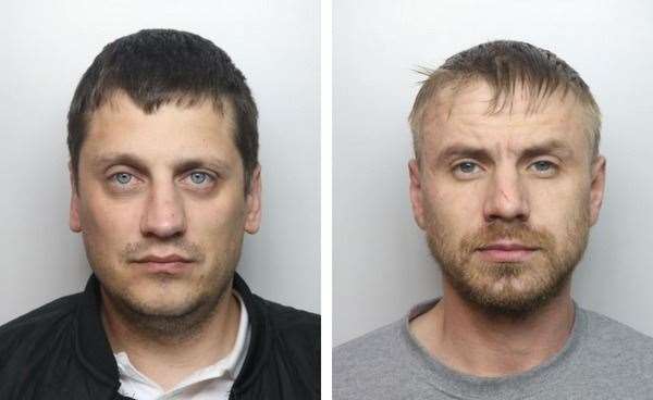 Arminas Gudas and Andreas Narbutas were jailed last month. Picture: Thames Valley Police