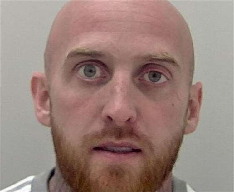 Brother Jordan Nicholl, then of Atkinson Road, Folkestone, was jailed for four-and-a-half years in June last year but has since been released: Kent Police