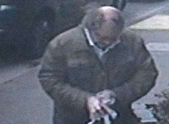 Reginald Esqulant caught on CCTV. Picture: Kent Police