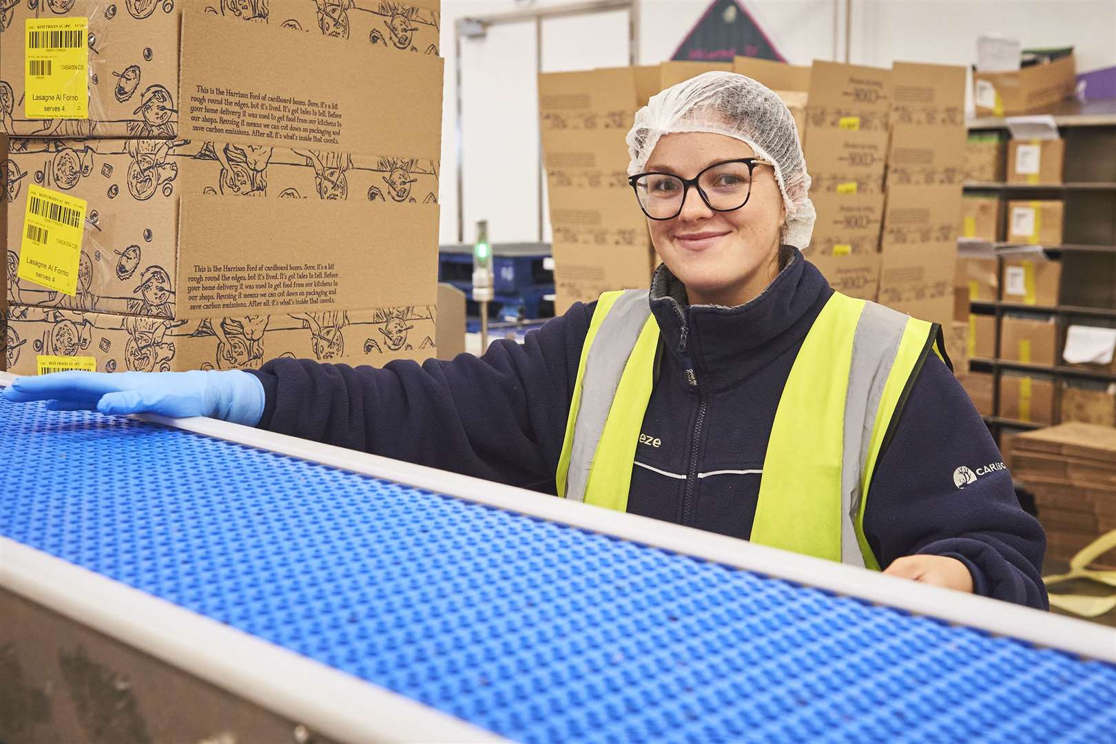 Kaya Walshaw, from Minster, is part of the packaging and sealing team at COOK, Sittingbourne. Picture: COOK
