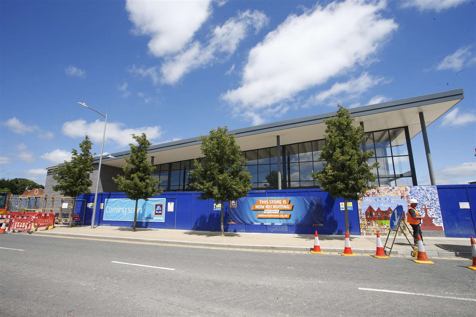 Pictured is the new ALDI store in Victoria Road, Ashford..Picture: Andy Jones. (2589899)