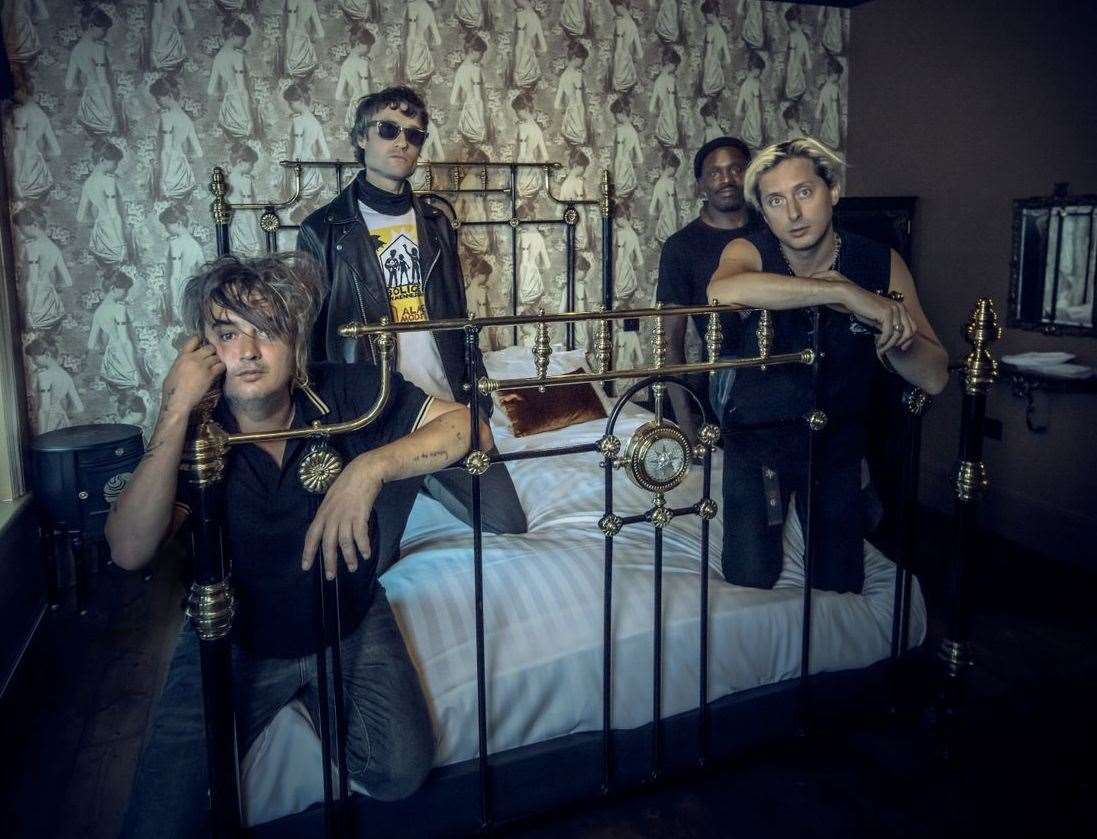 The Libertines in one of the rooms. Picture: Jason Knott