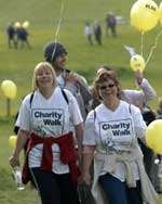 Walkers set off from Charing racecourse
