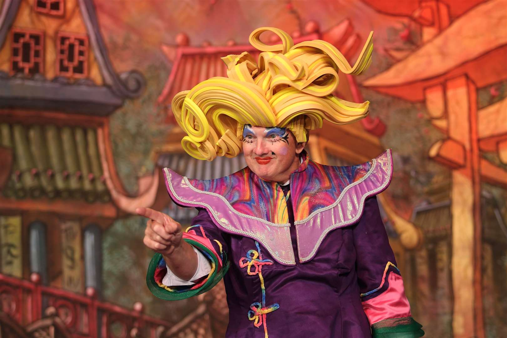 This is nothing like a dame: John Nurden's makeover thanks to the cast of Gravesend's panto Aladdin at The Woodville