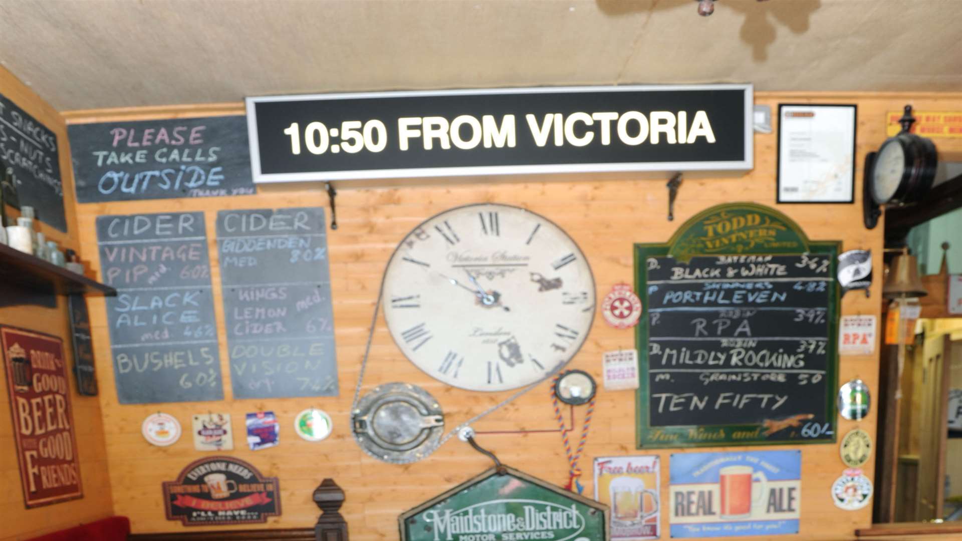 The new micropub, the 10.50 from Victoria, North Street, Strood.