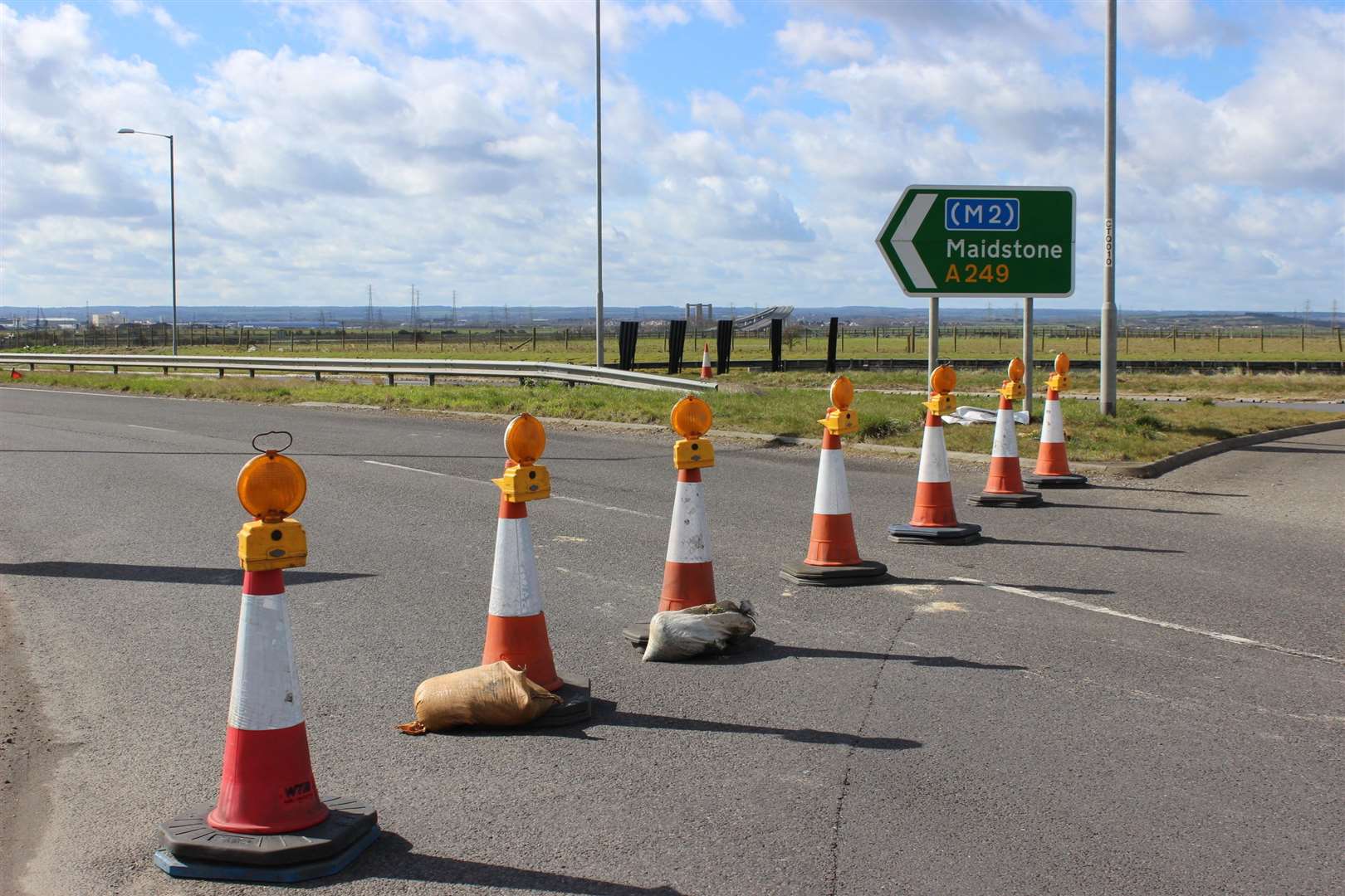The Sheppey Crossing was closed to traffic earlier today