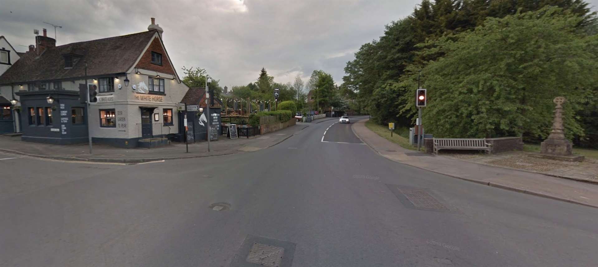 There are road works on the A25 Main Road in Sundridge. Picture: Google Street View