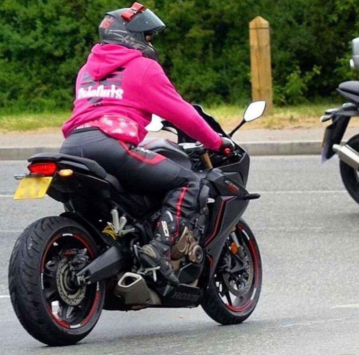 Zara Parr was knocked from her Honda motorcycle at the Stockbury Roundabout