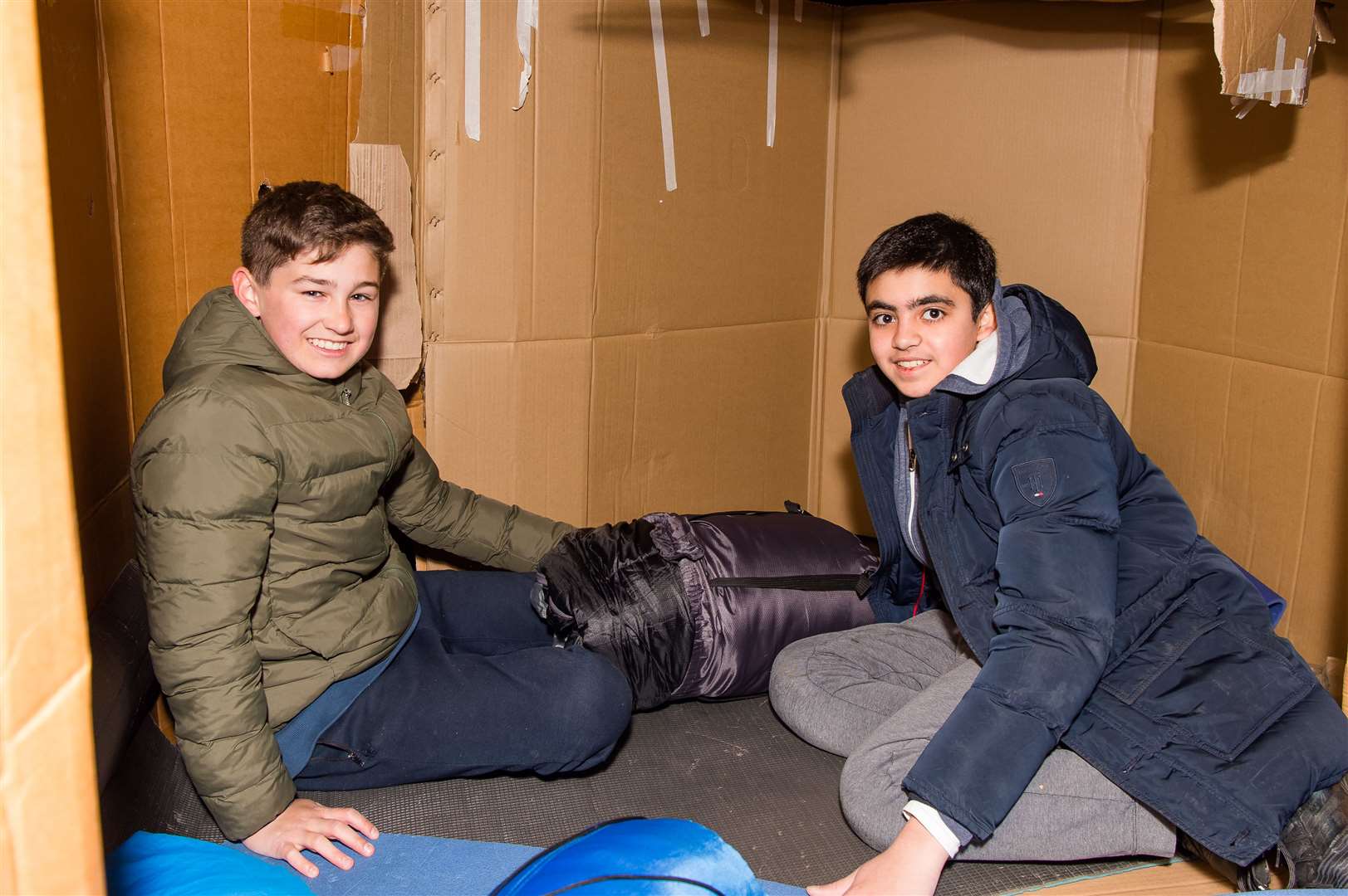 The sleepout took place at the Tonbridge School (9420834)
