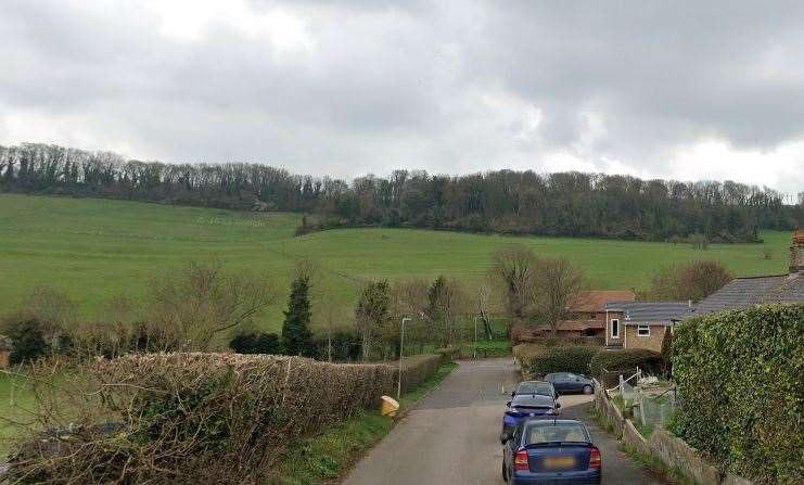 The homes are planned for land off Short Lane in Alkham, near Dover. Picture: Google