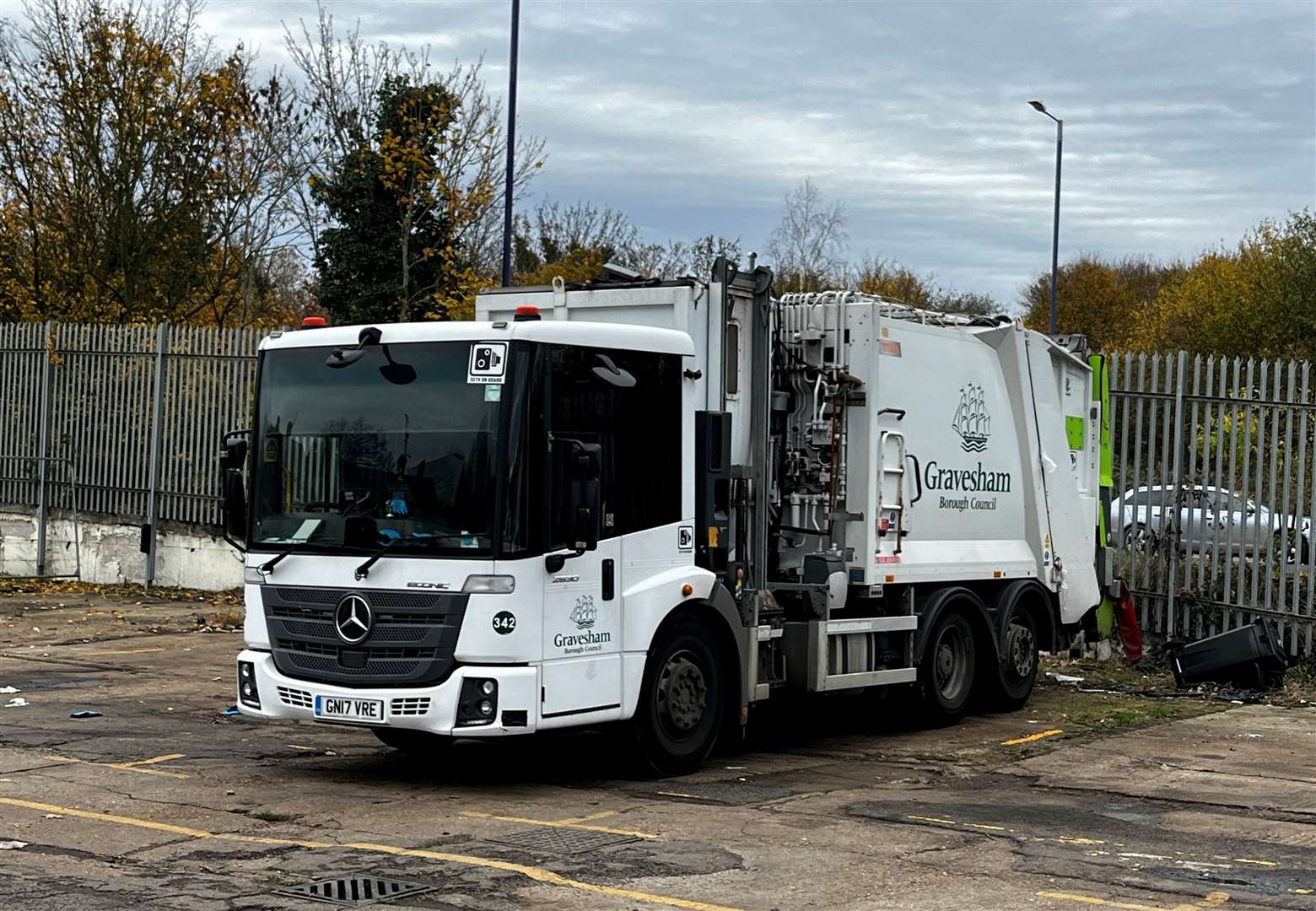 There are eight trucks and 40 binmen serving Gravesham borough's residents