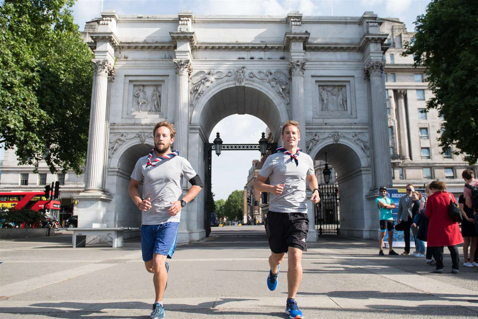 Robert McArthur and Leopold van Lynden are running through Kent as part of their Arch to Arctic challenge (2574767)