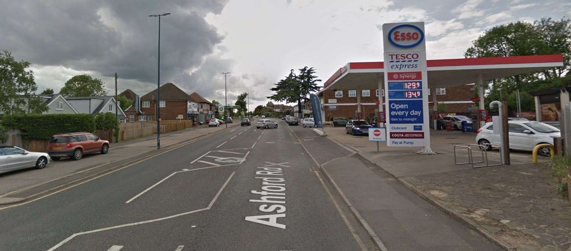 Residents say Ashford Road near Tesco Express is a speeding hotspot. Picture: Google Street View