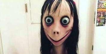 The scary Momo doll. Picture: PSNI Craigavon