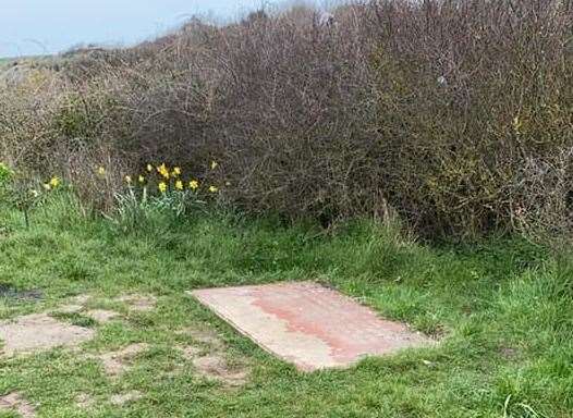 Aaron's family were shocked to find the memorial bench had been moved from its original spot. Picture: Linda Ritchie