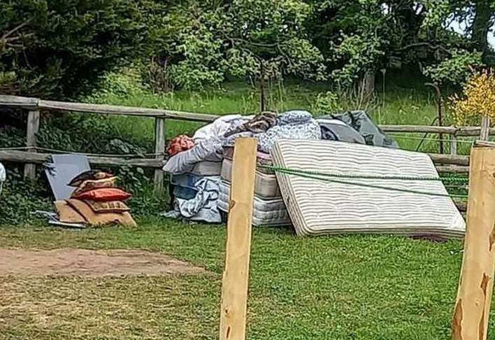 One guest posted this picture of mattresses at the site in May last year. Pic: TripAdvisor