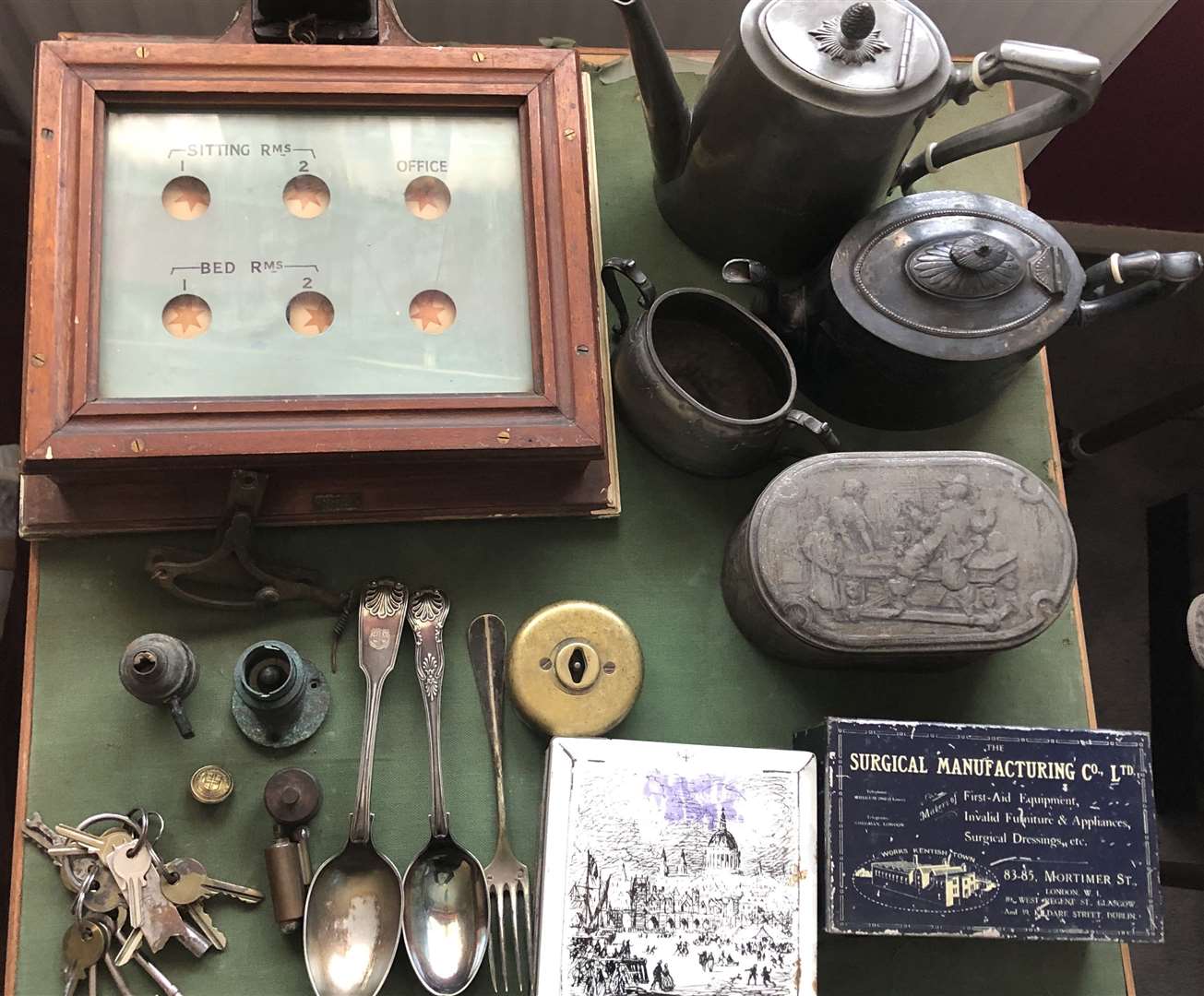 Some physical items from the old hospital