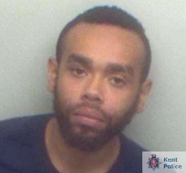Kieron Daley-Bryant, 26, of Paget Street, Gillingham was senenced 30 months in prison (5054045)