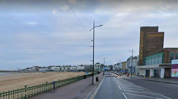 SGN has closed Marine Terrace in Margate, just outside Dreamland. Picture: Google