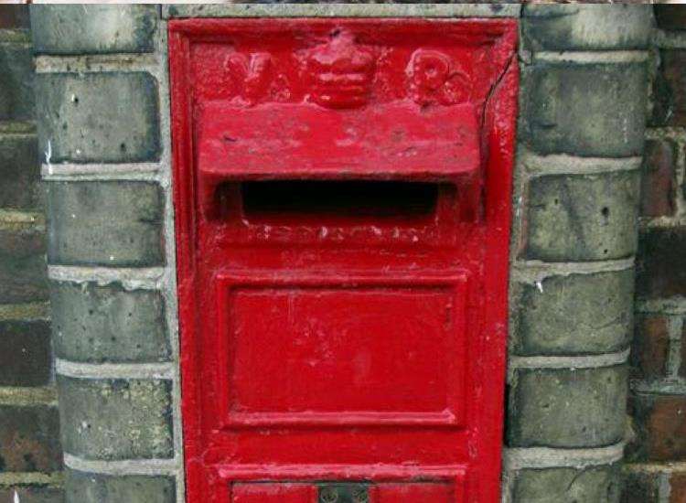 The Victorian post box that was stolen from outside a Hartley pub