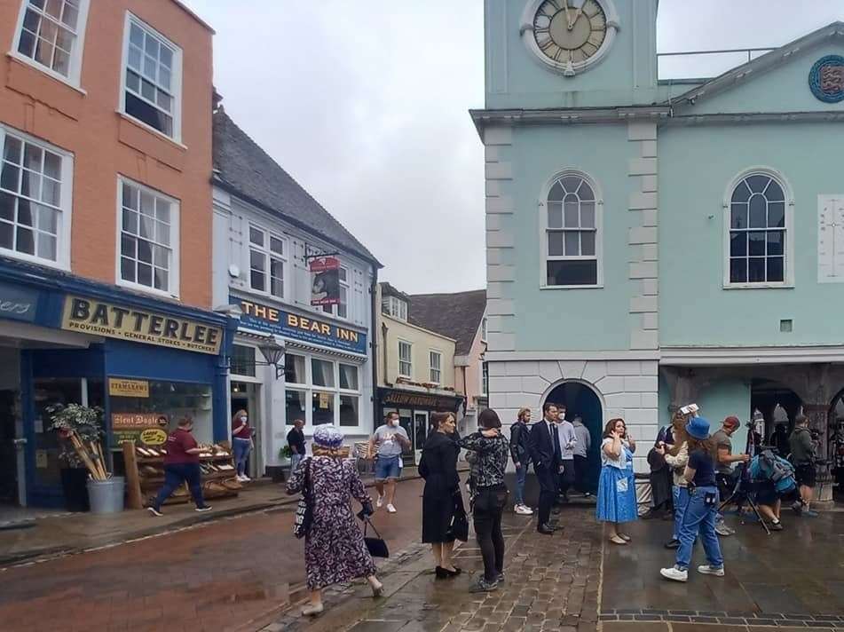 Filming is underway in Faversham. Picture: Crispin Whiting