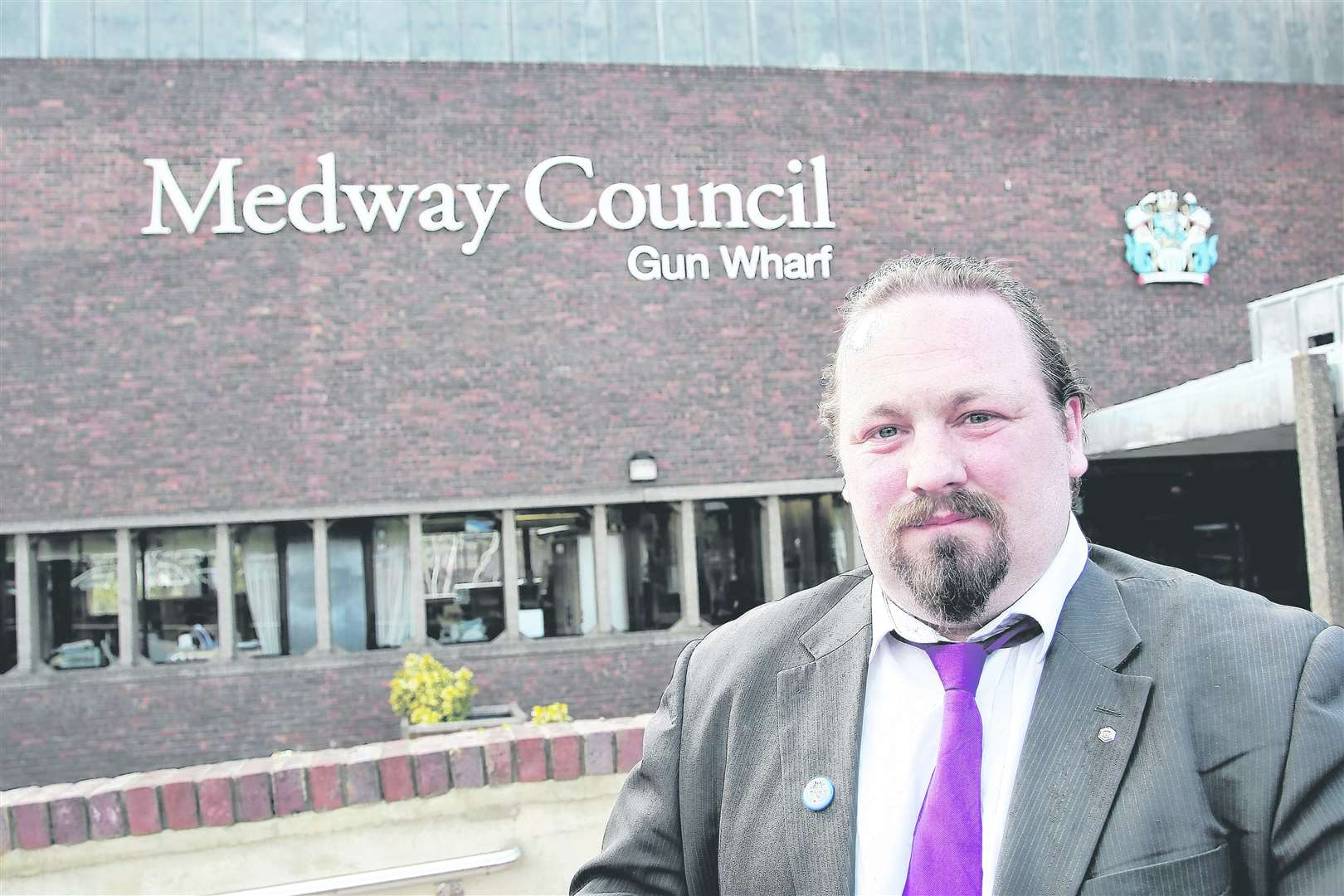 Councillor Vince Maple..Medway Council Offices, Gun Wharf, Dock Road, Chatham..Picture: Peter Still PD2022059. (762663)