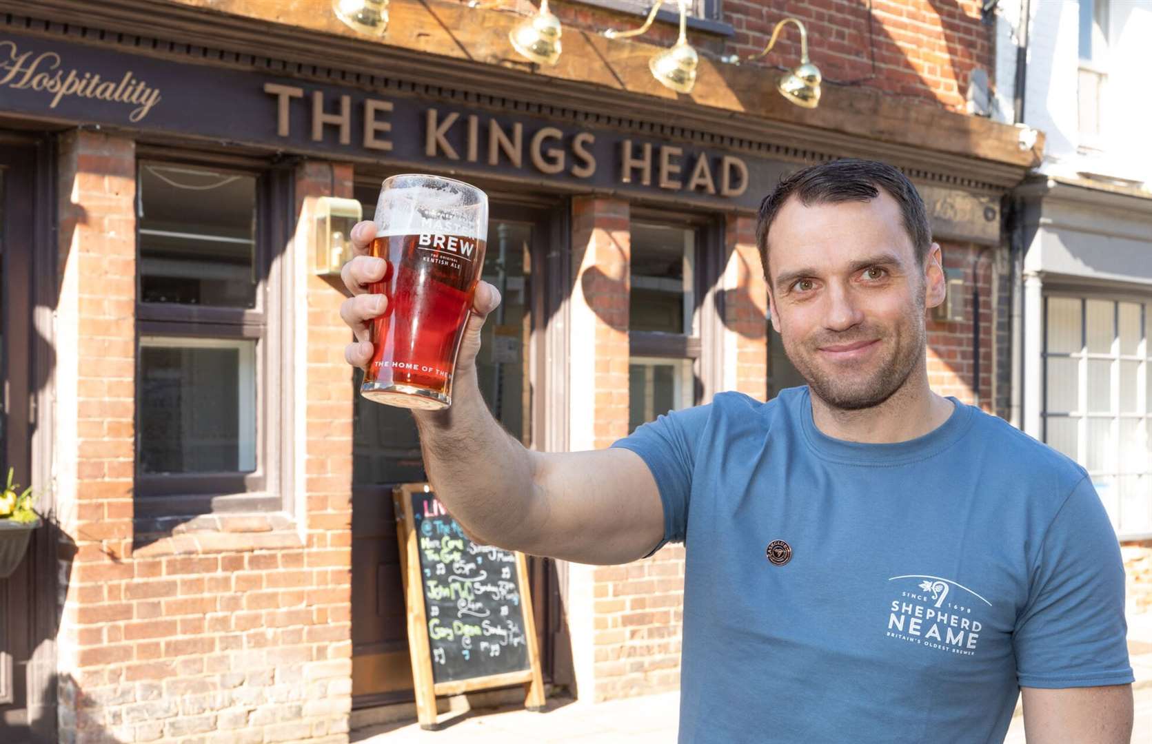 Jace Dempster has set himself the challenge of visiting all of Shepherd Neame's Kent pubs in a year. Picture: Andy Jones