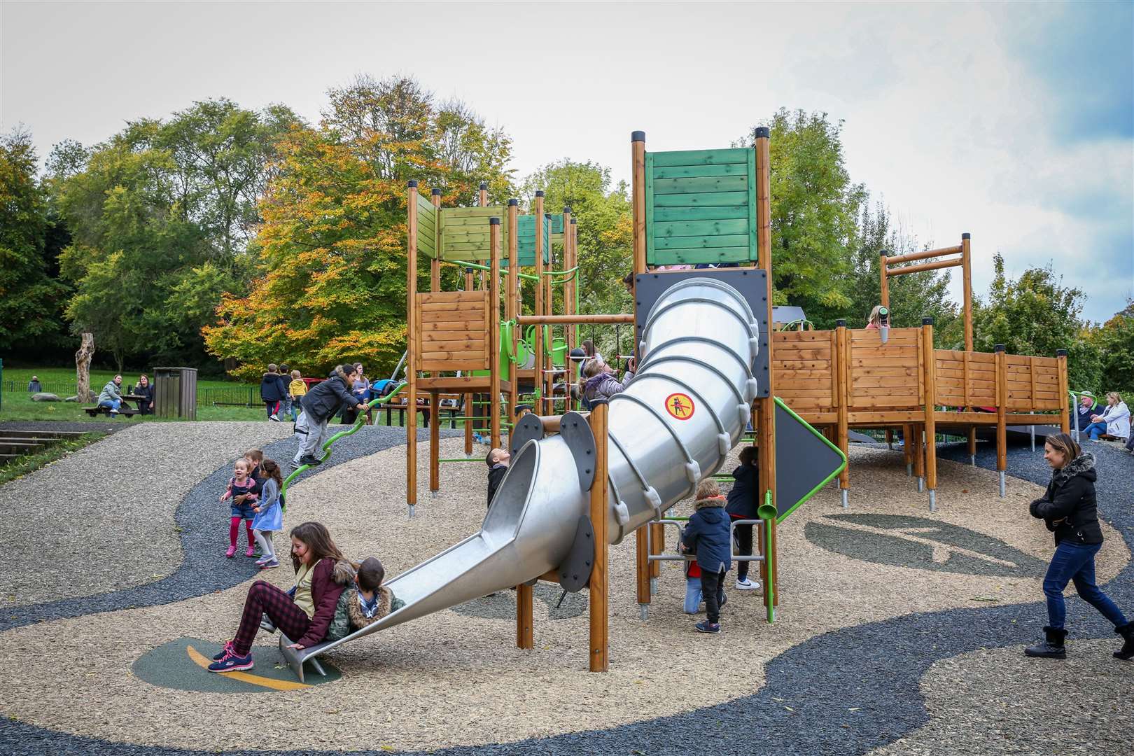 The playground, lakes and woodlands at Capstone Country Park gives kids plenty to do. Picture: Matthew Walker