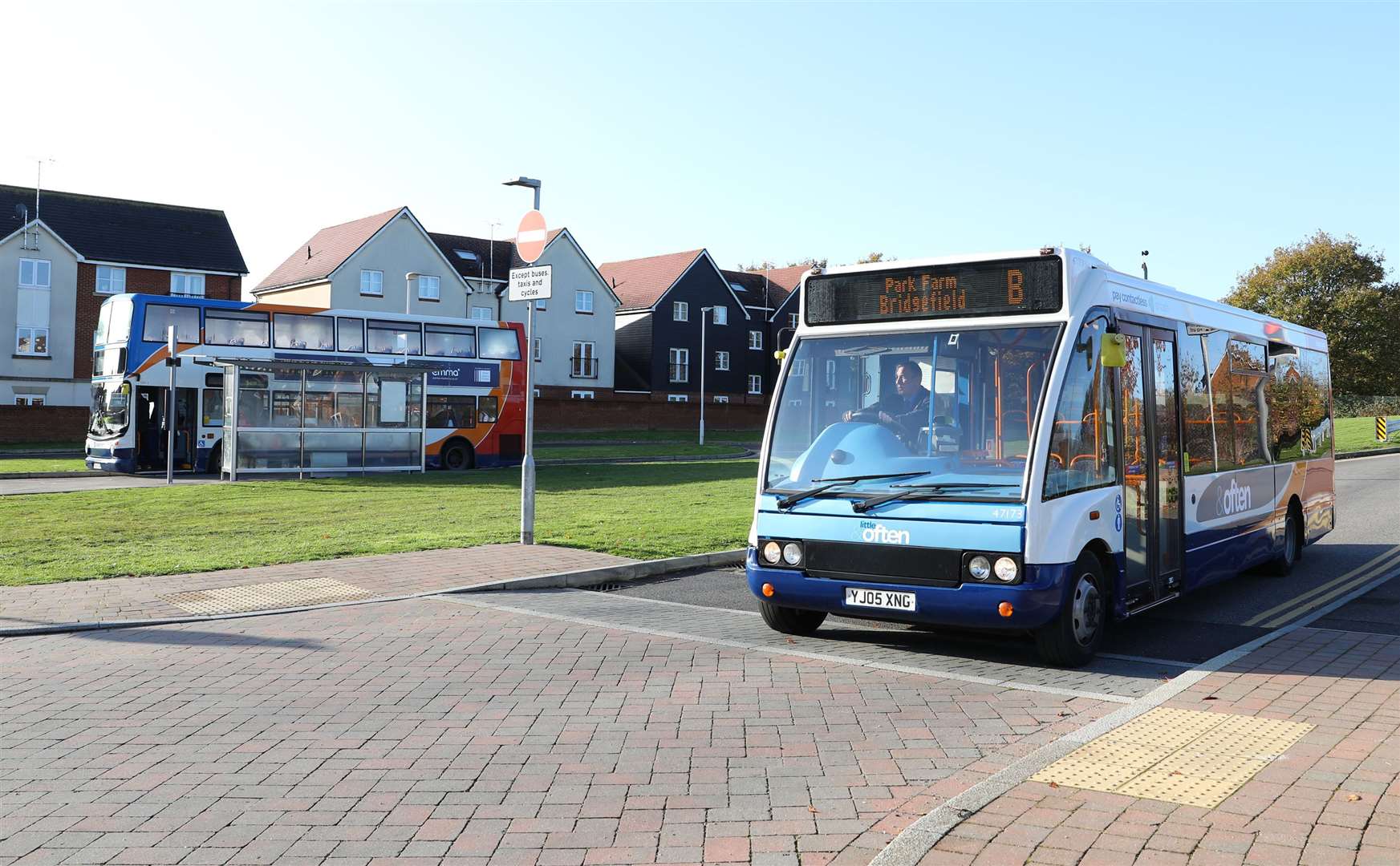Bus services on the Bridgefield estate were suspended on Monday