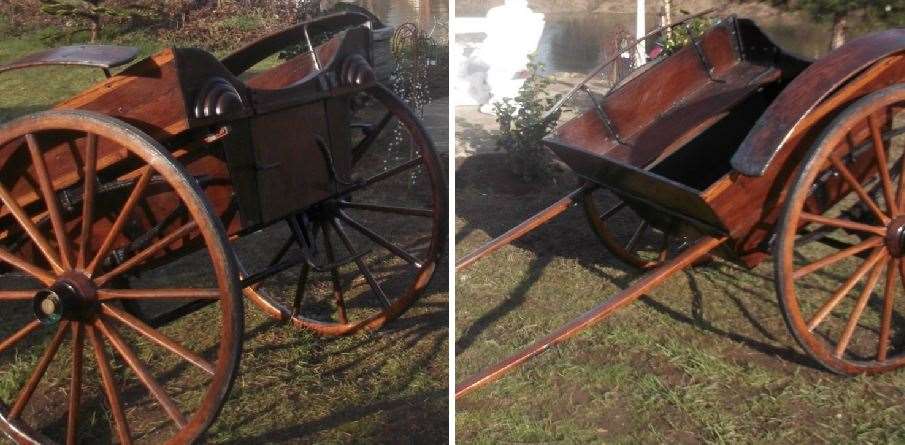 The cart was stolen from a rear garden