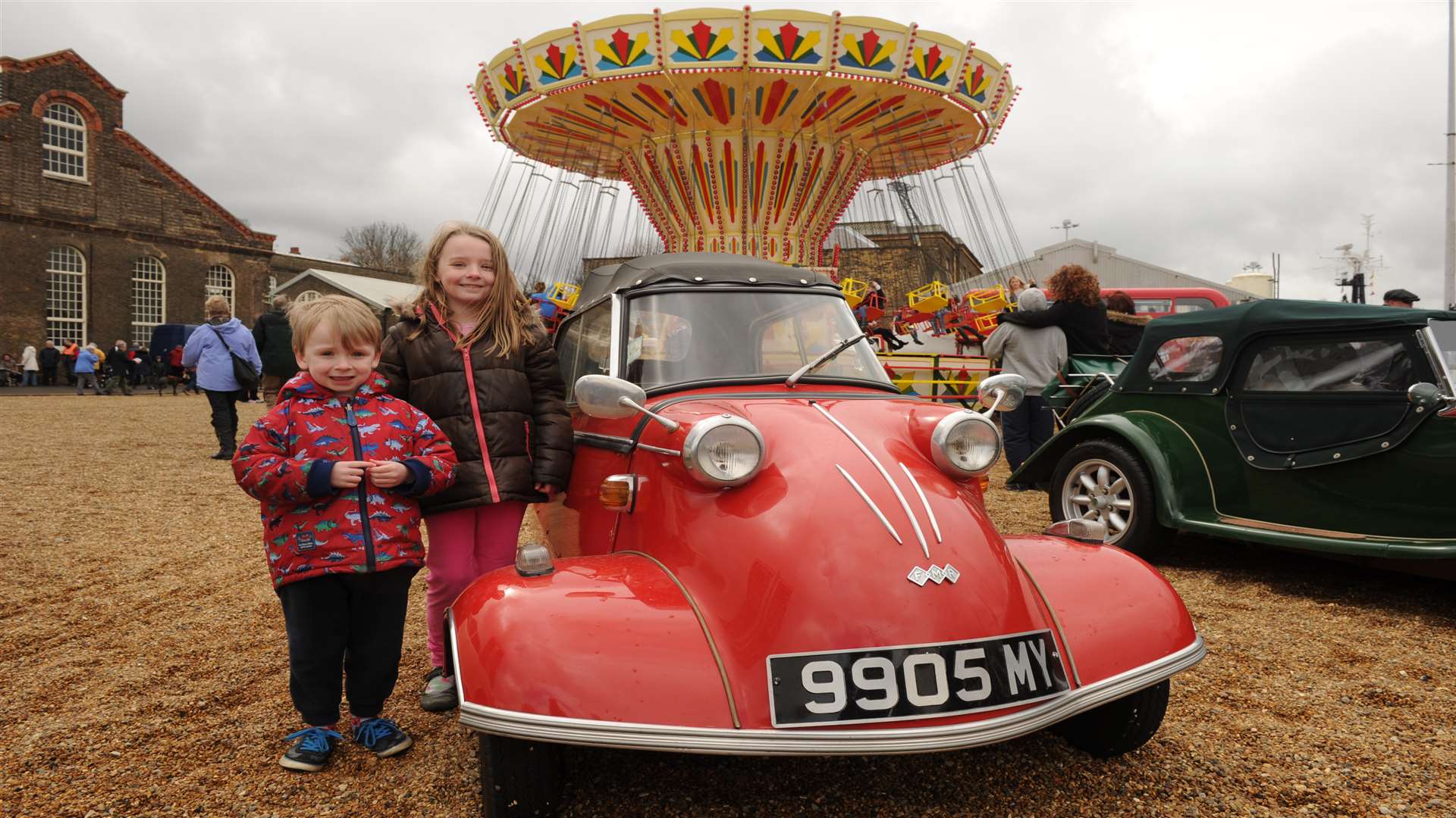 Youngsters enjoying the Steam and Transport Festival
