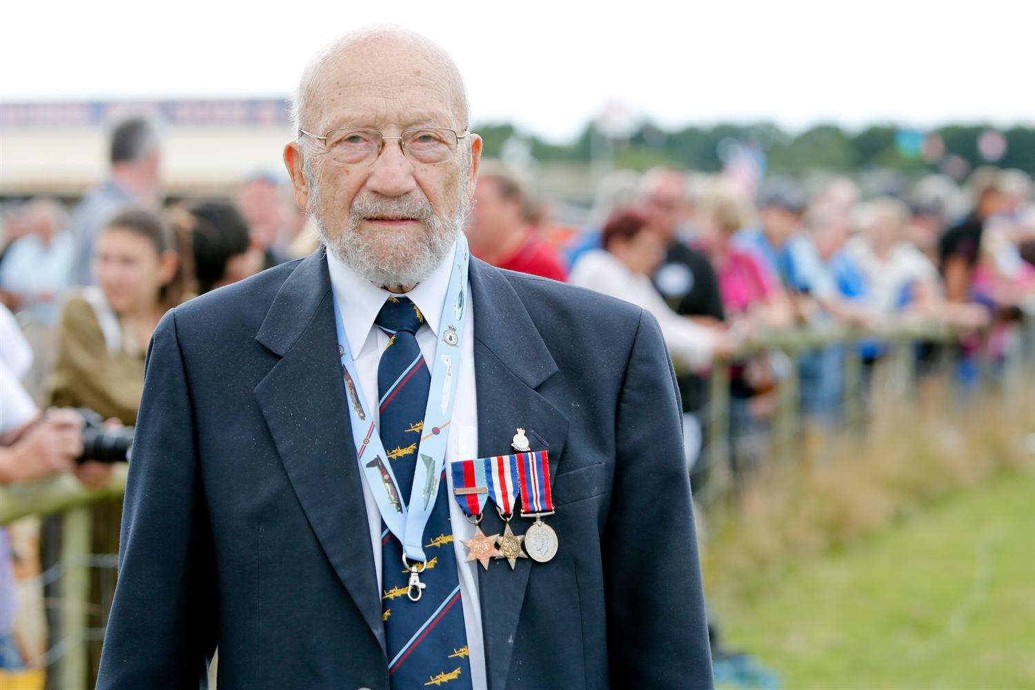 Veteran Gerry Abrahams was himself a Lancaster pilot