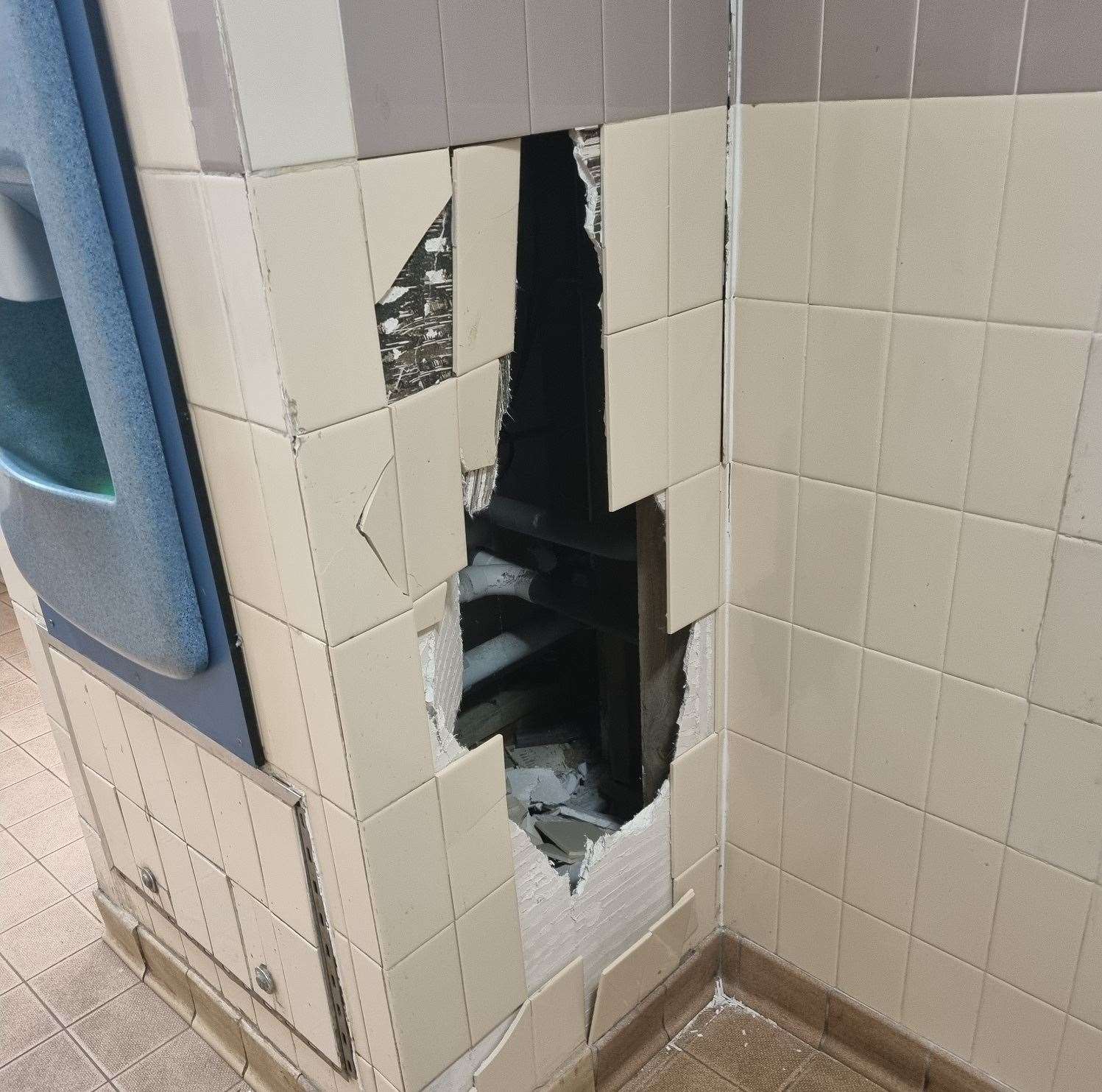The damage at Hampton play area toilets, Herne Bay. Picture: Canterbury City Council