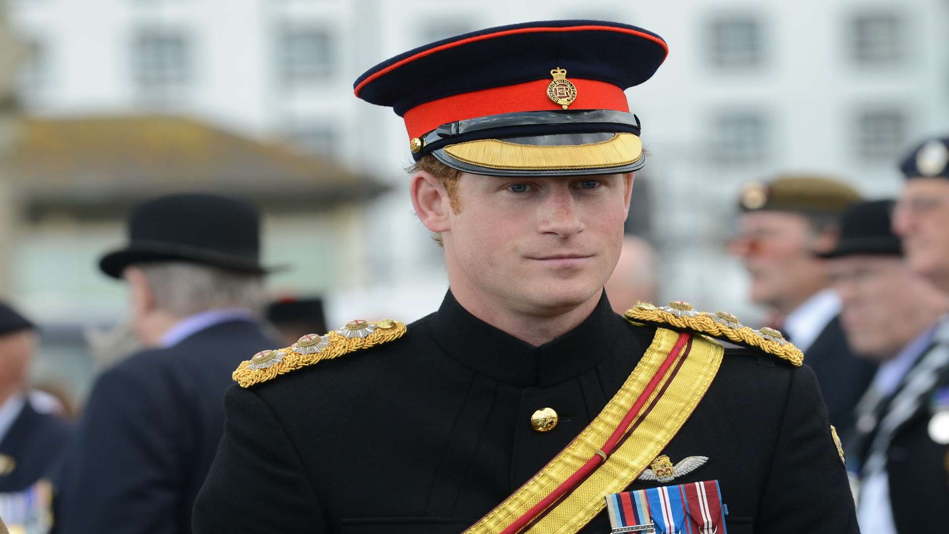 Prince Harry on a visit to Folkestone