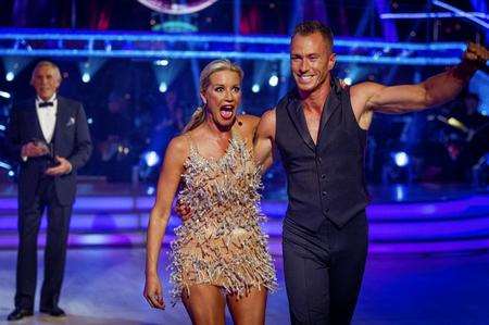Stricktly Come Dancing with Bruce Forsyth, Denise Van Outen and James Jordan. Picture: BBC Guy Levy