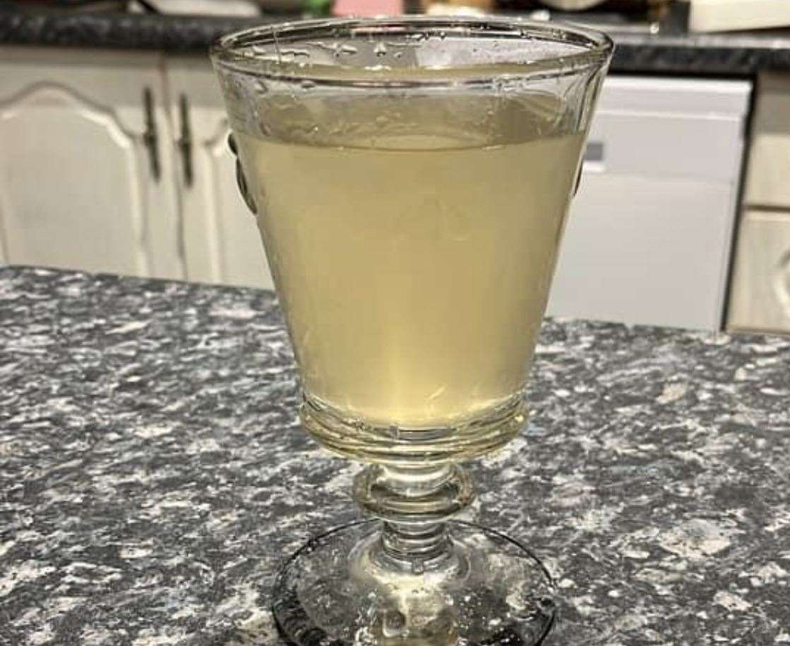 A glass of water from the taps looked rather unappetising Picture: Tyler Curtis