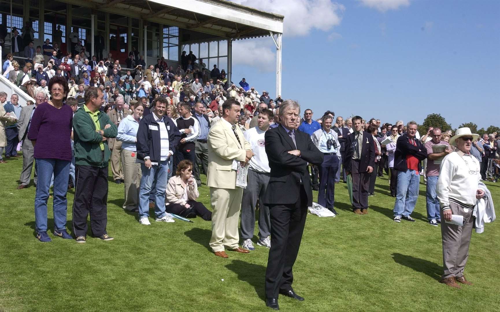 Spectators looking on in 2002