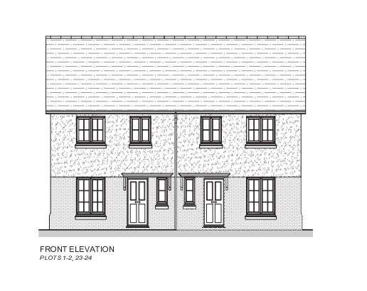 What the two bed homes will look like in Napchester Road in Whitfield.