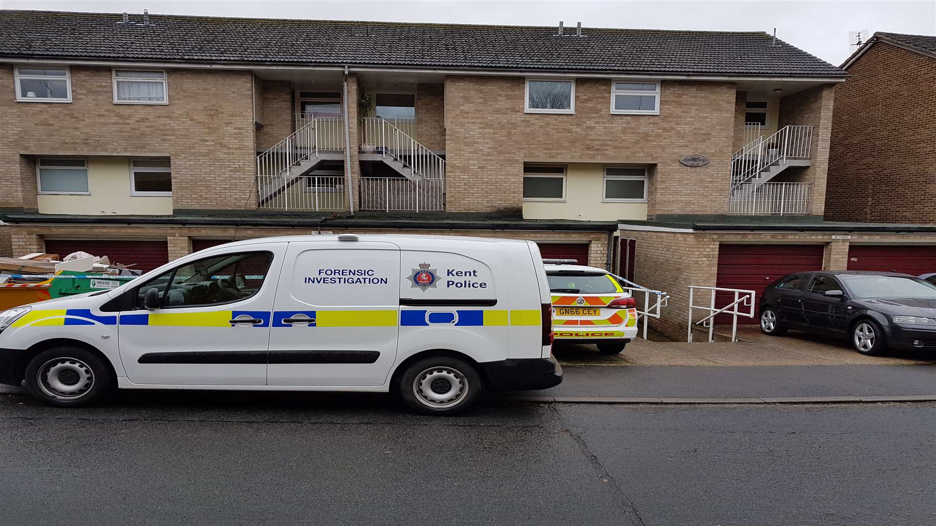 Forensic investigators are at the scene of an ongoing incident in Maidstone.