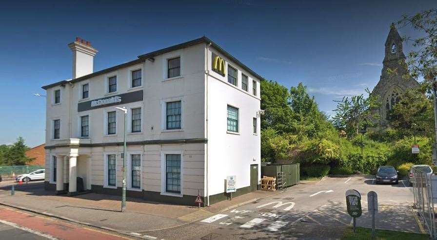 Residents raised concerns on the effect it could have on nearby St Mary's Church, pictured next to McDonald's. Picture: Google