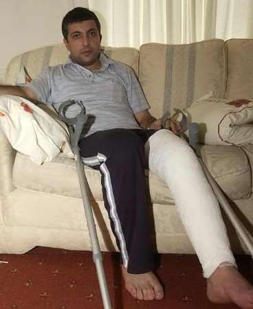 VICTIM: Mustafa Akbulut says he was terrified. Picture: BARRY CRAYFORD